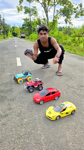 4 Rc Crazy Toy Cars Test | Full Speed Action 😱