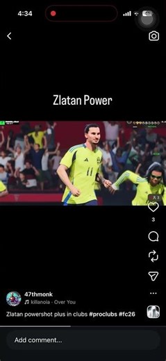 ZLATAN 😱 INSANE LONG-RANGE CURLER 🚀 | Most Powerful Pro Clubs Goal in FC 26!