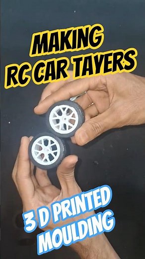 I Made RC Car Tires Using Silicone! 🤯 DIY #diy