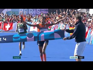 Netherlands athlete sifan hassan won women's marathon olympics 2024 at paris for gold.