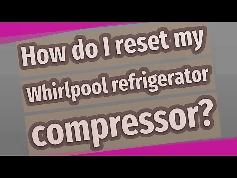 How do I reset my Whirlpool refrigerator compressor?
