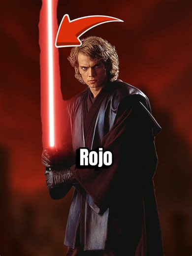 Por qué el sable de Anakin no era rojo en Star Wars