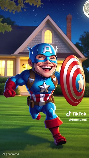 Spiderman, Venom, and Captain America vs. Zombie Santa Claus