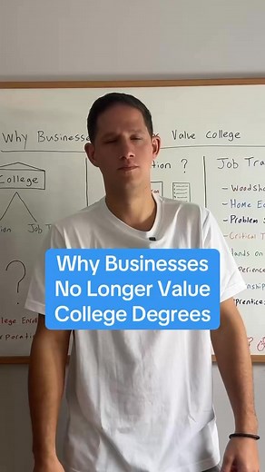 We have always been told the purpose of a college degree was to provide: -Education -Job Training Does the system provide either anymore? Education has been replaced with indoctrination, & the system doesn’t prioritize skills at all. The System‘s path is the path to failure. | Classical Learner