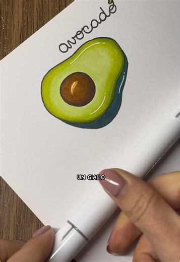 L’avocado in giallo: Tutorial di Disegno e Colorazione