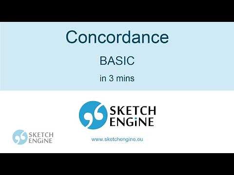 Concordance for beginners
