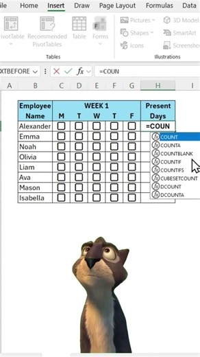This is how to create an attendance tracker in excel