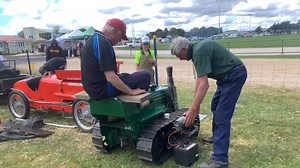 Taking the Fowler VF crawler for a spin. This is a half scale replica built by Richard Edmunds. This is just one of the fully working models Richard has built. | Historical Machinery Club of Tasmania inc
