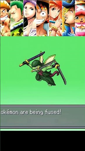 One Piece Luffy's Team in Pokémon Infinite Fusion! #pokemoninfinitefusion #pokemon #shorts