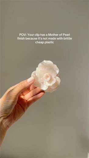 The Mother of Pearl Godess Rose Clip