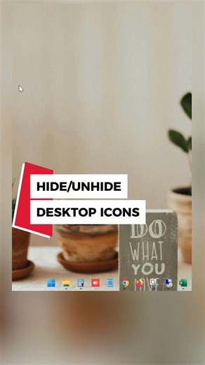 Make your Windows Screen Blank | Hide & Unhide Desktop icons in Windows.