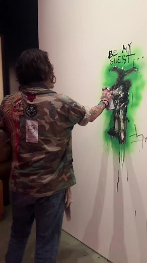 Wall Drawing with Johnny Depp | Good Morning Videos