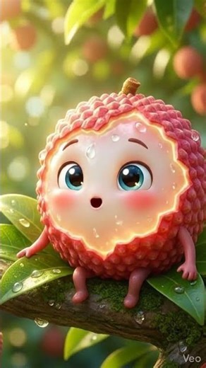 😂 Cute Lychee Starts Talking! 🍒 | Funny AI Animated Shorts