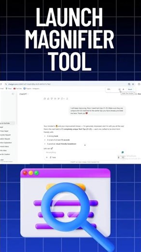 How to launch magnifier tool | How to use magnifier tool in windows #windows #technology