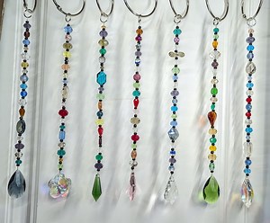 Window Beads 12” Long Sun-catcher Crystal Beads, Handmade Home Decor - Etsy
