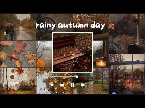 playlist for a rainy autumn day | 🍂.°⋆｡☁︎.ೃ࿔