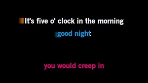 Karaoke 5 O'Clock - T-Pain - CDG, MP4, KFN - Karaoke Version