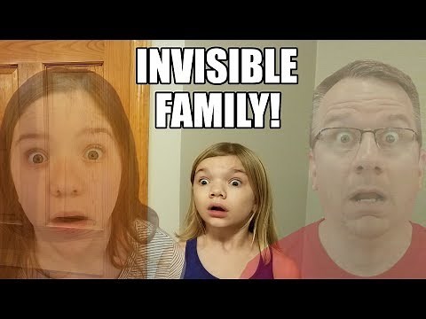Invisible Family! Invisible Sisters & Dad! Power of Invisibility Works