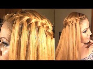 Como Hacer una Trenza de Cascada- Waterfall Braid (Self)