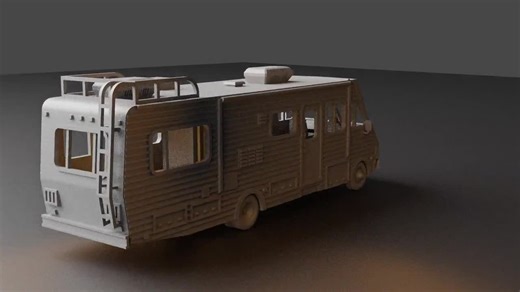 HO Scale Motor Home Fleetwood Bounder 1986 - 3D Printed - Model Train or Diorama - Etsy