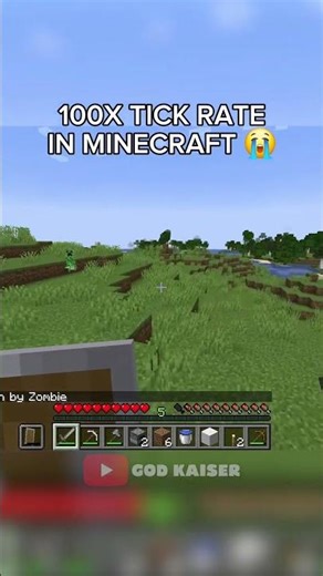 100x Tick Rate In Minecraft! #minecraft #minecraftshorts