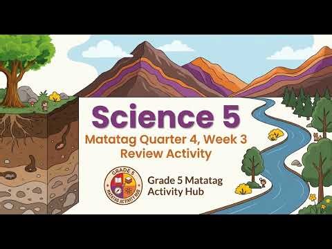 MATATAG CURRICULUM SCIENCE 5 QUARTER 4 WEEK 3 REVIEW ACTIVITY