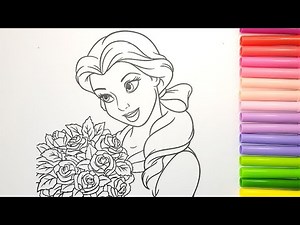 Disney Coloring World Princess Cinderella Coloring Pages for Kids#coloringbook#disney