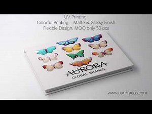 UV printing with matte and glossy finish