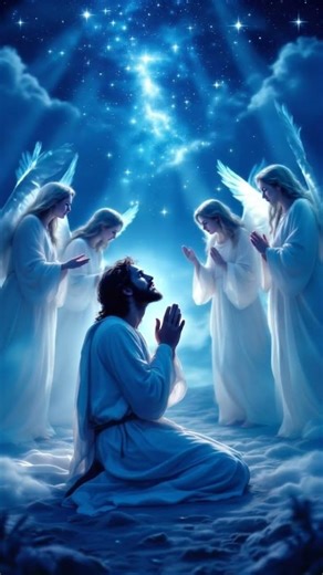 Jesus Kneels in Prayer — Asking Not to Be Forgotten 🤍✨