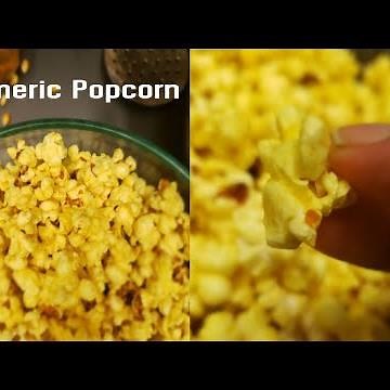 Turmeric popcorn recipe in pressure cooker | Popcorn with kernels in pressure cooker(easy & instant)