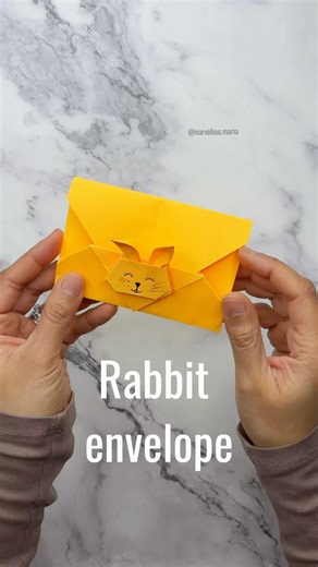 Rabbit envelope #papercraft #origamitutorial #letterfold #rabbitart #eastercrafts