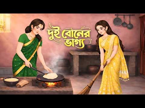 দুই বোনের ভাগ্য | Bangla Moral Cartoon Story | Rupkotha Golpo | Hamim Animation