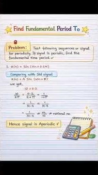 Numerical Periodic and Aperiodic signals #Digital Signal processing @PrachiRokade5
