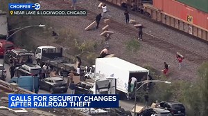 2 charged in freight train looting on West Side, authorities say