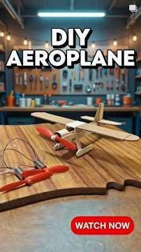 😮MINI ELECTRIC PLANE ✈️#experiment #diy #shorts