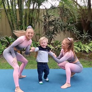 Teaching our Nephew Acro | The Rybka Twins