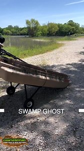 Swamp Ghost and Swamp Wolf duck boats are out in full force! 🦆 🛶 Featuring: High density polyethylene .2" thick hull Weighs 135lbs Capacity 550lbs (motor, person, gear) Rated for 7hp motor (long tail or outboard) Overall dimensions: 8.5' L x 43.5" W x 16.5" D Cockpit dimensions: 5.5' L x 30" W x 14.5" D Molded carrying handles - front and rear Bench seat Gun rack Cup holder Phone/device holder Tie downs - front and rear Storage - front and rear Battery holder Optional: LED lights w/ waterproof
