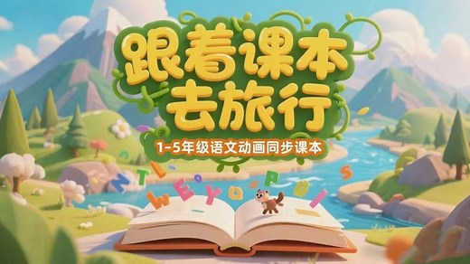 全107集【跟着课本去旅行】带娃去旅行，不如跟着课本走！1-5年级同步场景演绎语文课 让书本知识更有趣 深入了解课本背后的文化历史自然知识