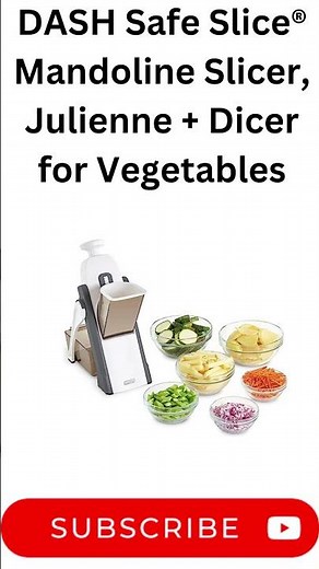 DASH Safe Slice® Mandoline Slicer, Julienne + Dicer for Vegetables. _Product Review