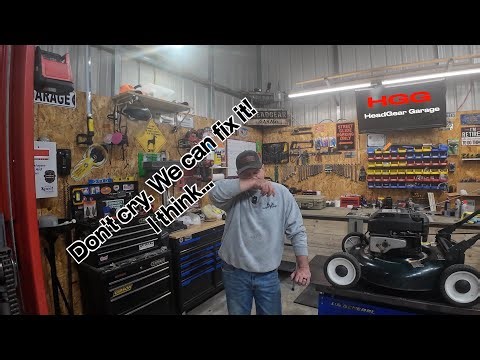 Surging push mower engine fixed