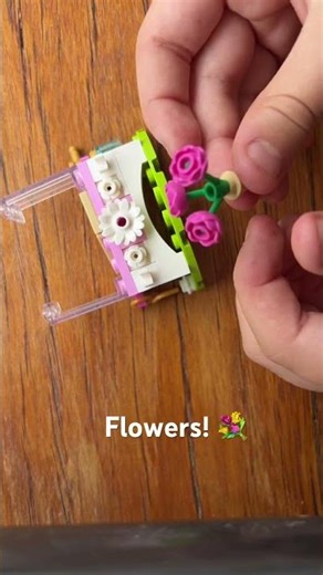 Building a #lego flower stall.