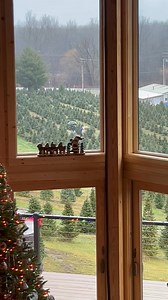 People need Christmas Trees even in the rain. My hubby is out helping a couple now 🤗🎄☔️🌧️💧 | The Ice Farm