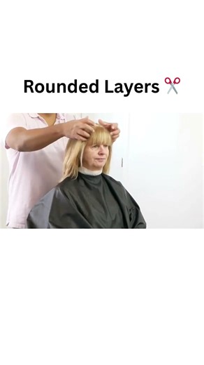 How To Cut Rounded Layers For Volume | Women’s Haircut Step By Step