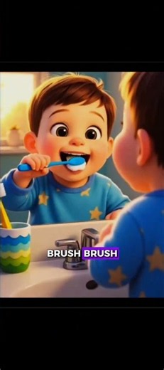 BRUSH YOUR TEETH #kids #kidsvideo #song #nurseryrhymes #fyp