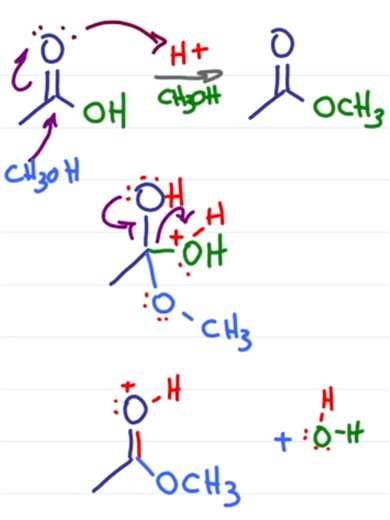 Why does Fischer esterification need acid? Because without it, you’re stuck trying to kick out a terrible leaving group. Once you understand how acid changes the mechanism, the whole reaction finally makes sense. Comment WORKSHEET for more carboxylic acid derivatives practice. #OrganicChemistry #MCATPrep #FischerEsterification #OrgoMechanism #CarboxylicAcids