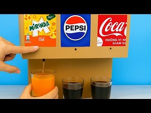 “You won’t believe this soda machine is made from cardboard! 🍹”