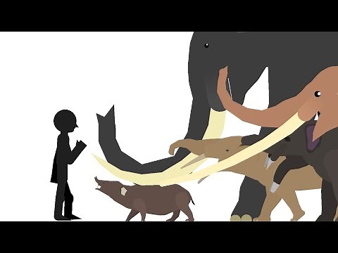 prehistoric elephants | size comparison