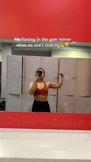 Me flexing in the gym mirror #fitness # #motivation #gym