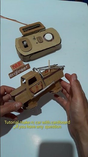 #diy #rccar with #cardboard #handmade
