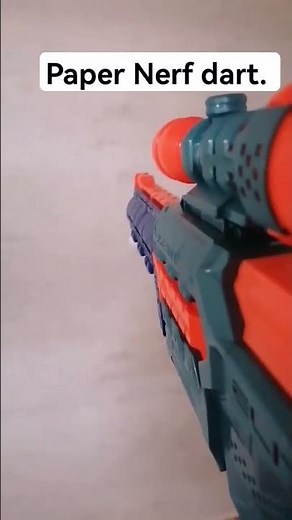 I made an actual paper nerf dart! #diy #nerf